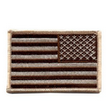 Reversed Desert Tan US Flag Embroidered Military Patch